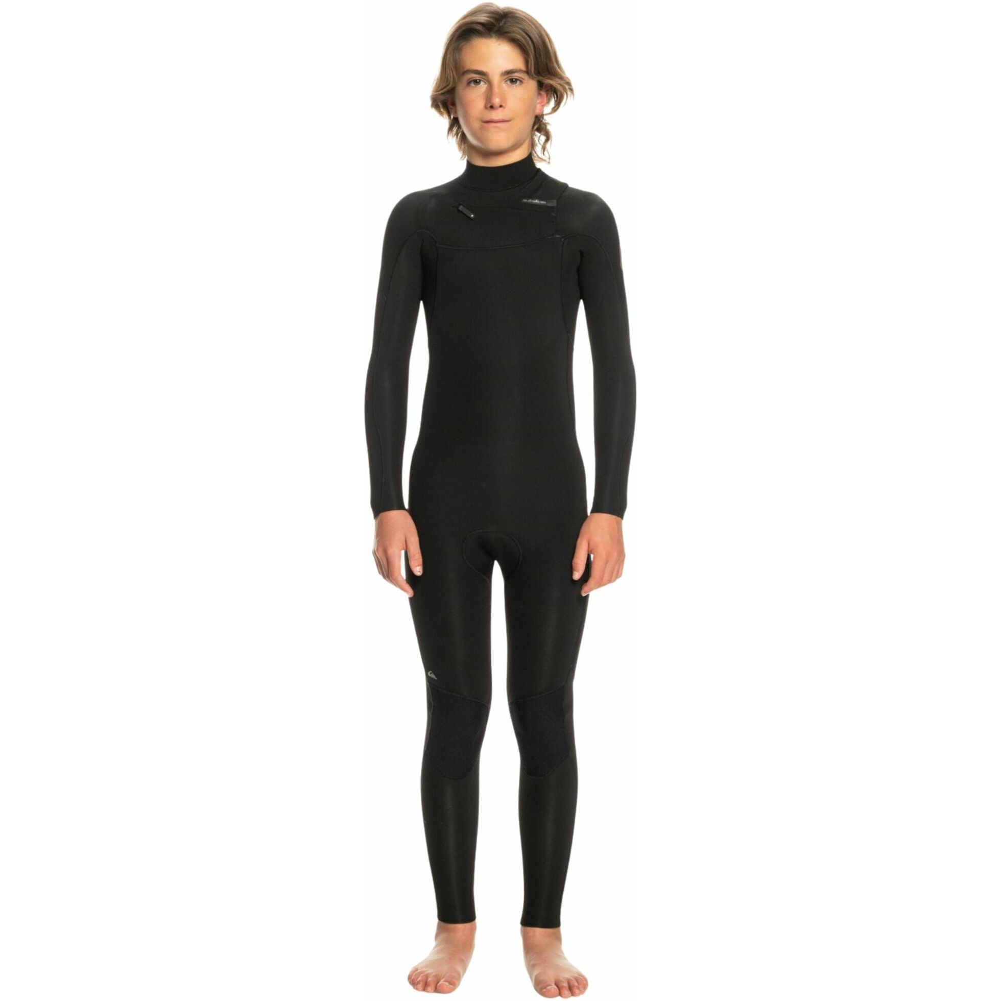 2026 Quiksilver Boys Everyday Sessions 3/2mm Chest Zip Wetsuit EQBW103107 - Black